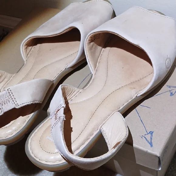 Born Light Tan Leather Open-Toe Sandals Womens 8 - Picture 4 of 9